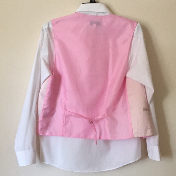 Fitted boy’s grey & pink tuxedo - Picture 6 of 9